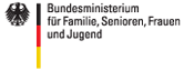 Logo des Bundesministeriums für Familie, Senioren, Frauen und Jugend